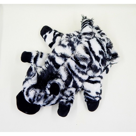 Caltoy Hand Puppet Zebra Plush Stuffed Toy Animal Black White - Picture 4 of 12